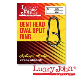 Кольца заводные Lucky John Bent Head Oval Split Ring